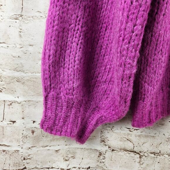 Line & Dot Bennett Sweater in Plum Size Medium Turtleneck Long Sleeve Knit - Picture 7 of 12